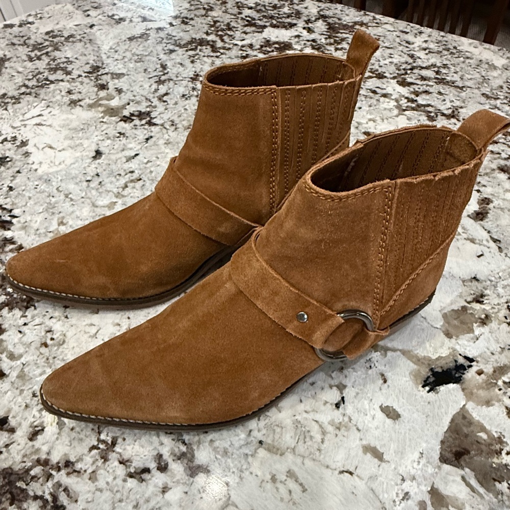 Able Brown Suede Ankle Boots